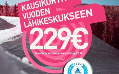 Kausikortti Vuoden Lähikeskukseen 229€