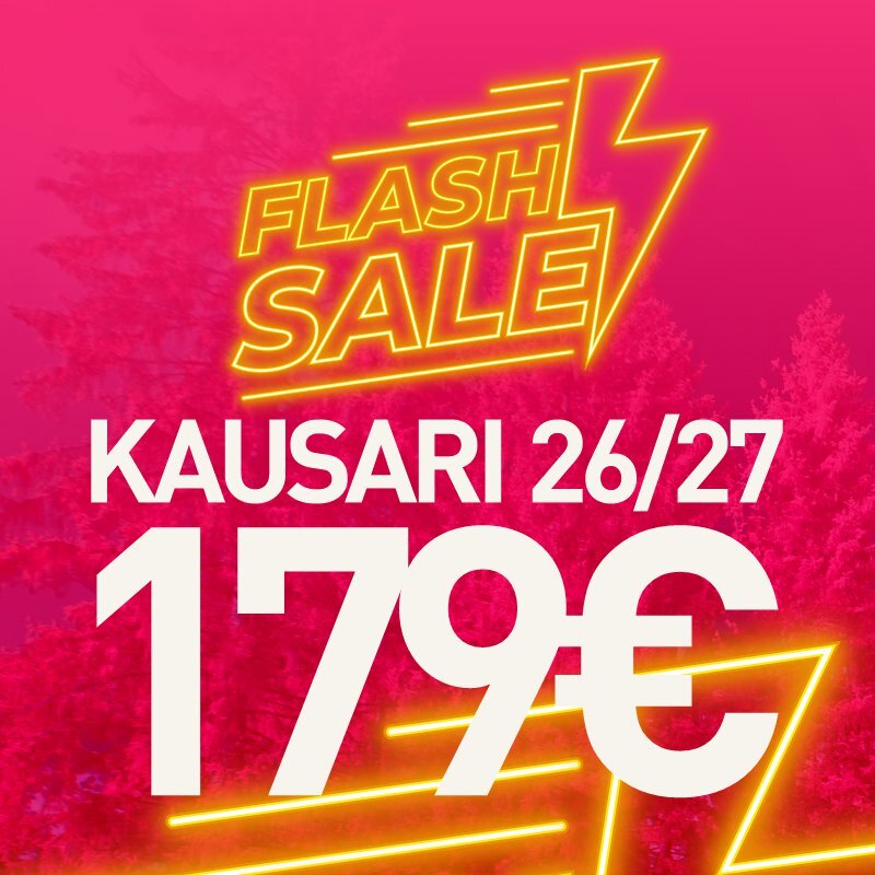 Weekend Flash Sale Kausi 26-27 nyt 179€